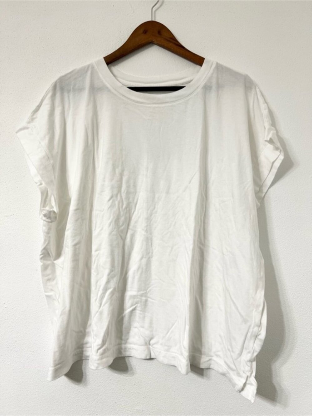 White Tee 3X Modal Blend Short Sleeve Top
